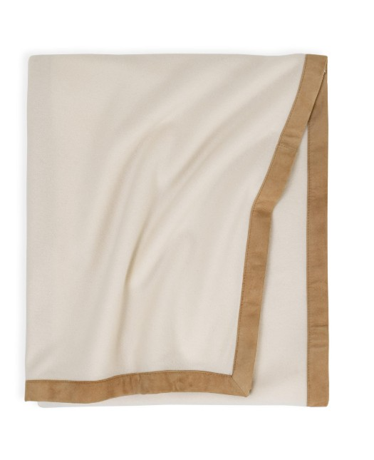 c2 CASHMERE & SUEDE THROW 130X170 CAMEL